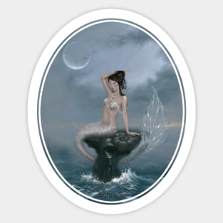 Moon Tide Mermaid Sticker